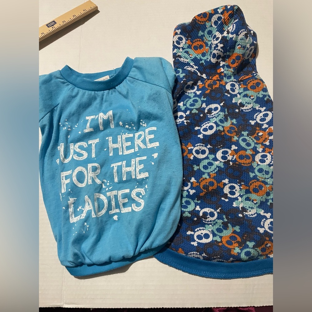Set of 2 Bret Michaels dog shirts size large